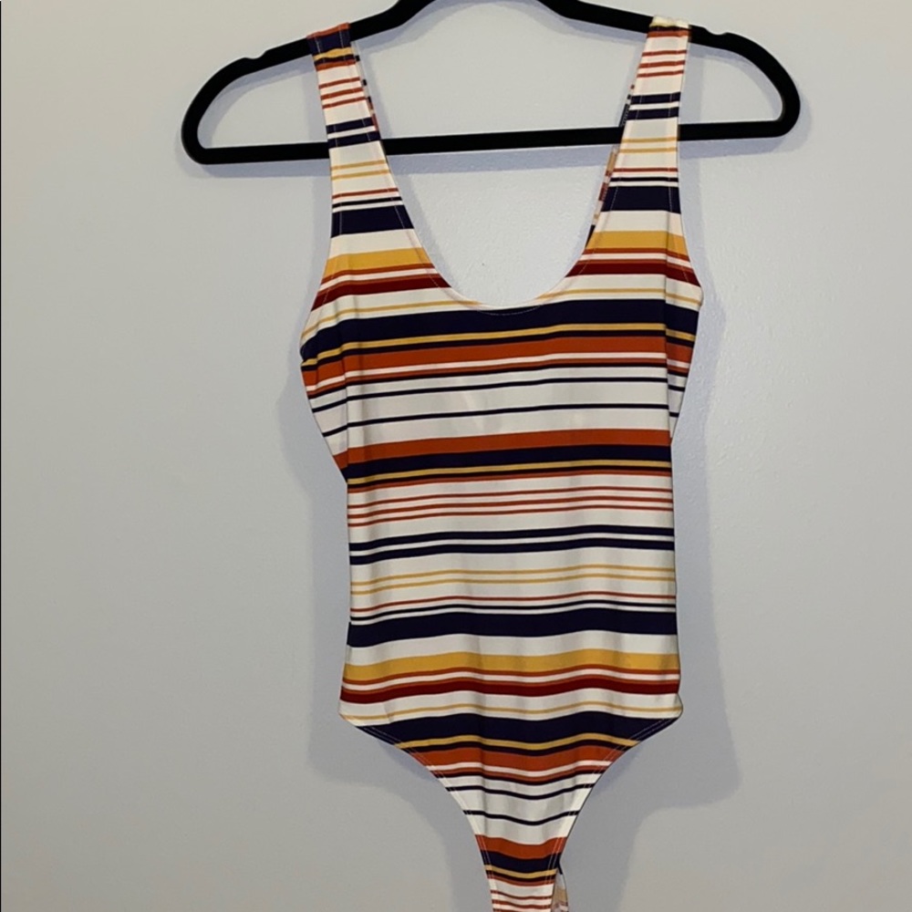 Striped bodysuit